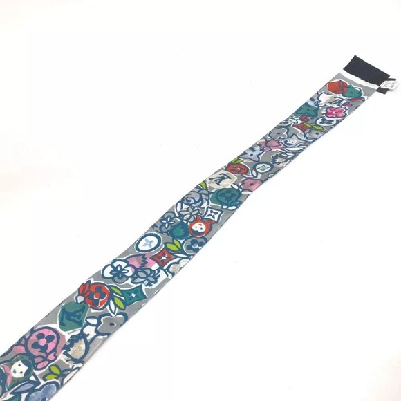 LOUIS VUITTON Monogram Bandeau LVpop Scarf silk gray - Picture 3 of 8